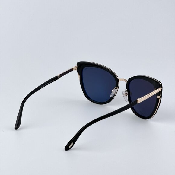 Tom Ford Women BRAND NEW Sunglasses SIMONA Black Gold Smoke Cat Eye FT0717 01A - Picture 6 of 12